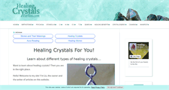 Desktop Screenshot of healing-crystals-for-you.com